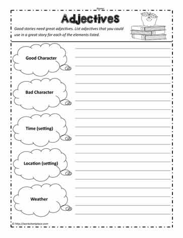 Adjectives for Story Elements