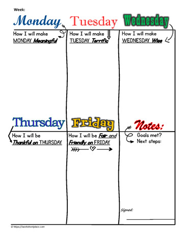 Student-5-day-planner
