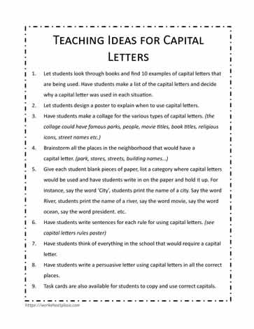 A List Of Teaching Ideas