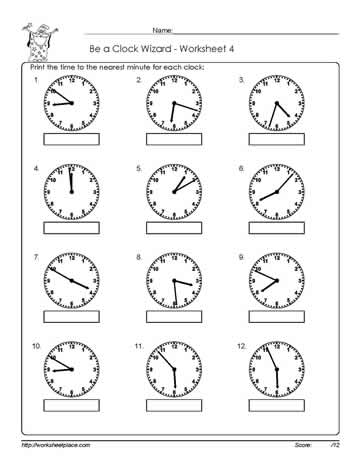 Telling-Time-To-The-Minute-Worksheet-d