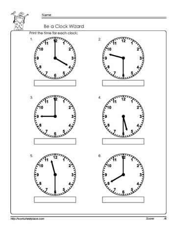 Telling-Time-Half-Hour-Worksheet-1 Worksheets