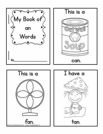 an Word Family Booklet