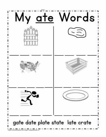 ate Words Worksheet