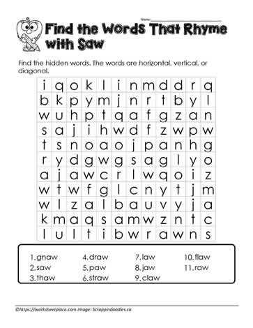 aw Word Search