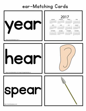 ear Matching Cards