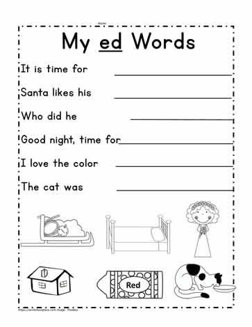 Sentences For ed Words