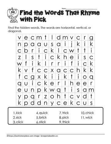 ick Word Search