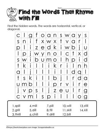 ill Word Search