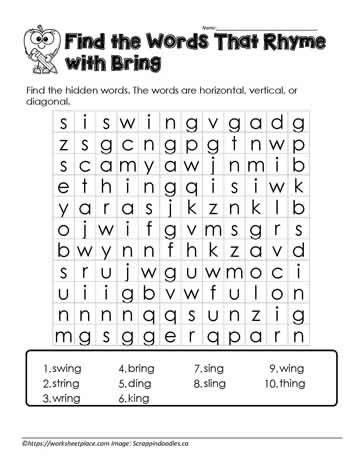 ing Word Search 