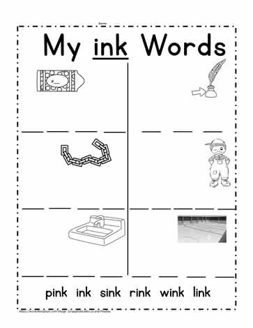 Print ink Words