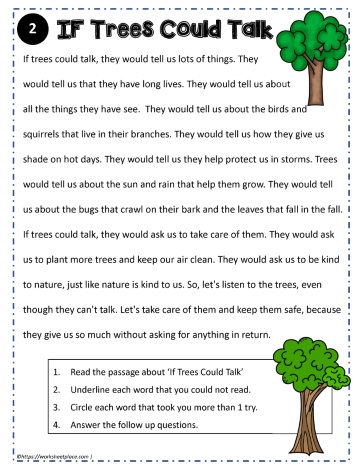Reading Comprehension About Trees