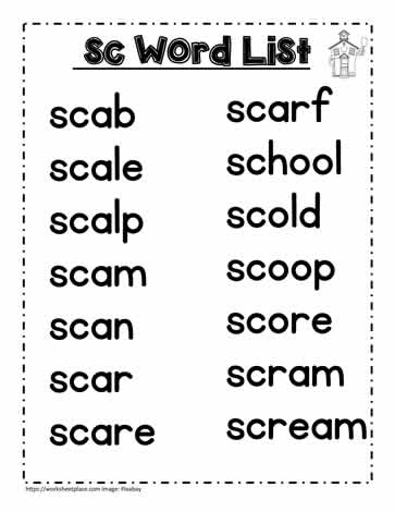 A sc Spelling List