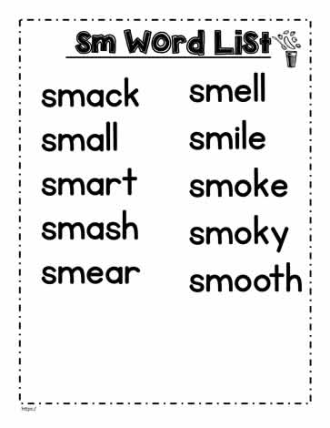 A sm Spelling List