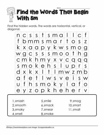 Crossword for sm Blend