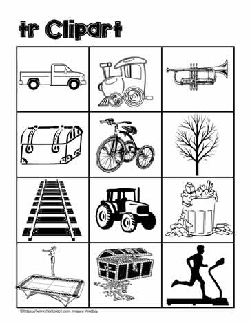 clipart for tr worksheets
