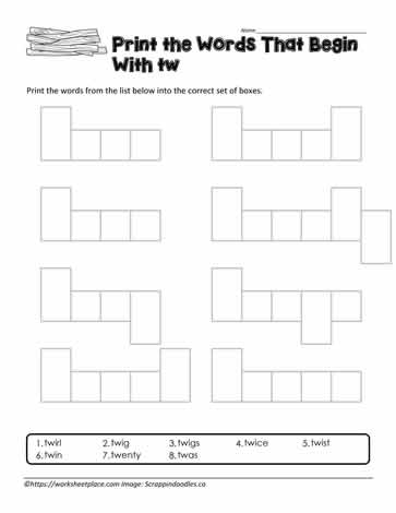 tw Blend Word Shapes