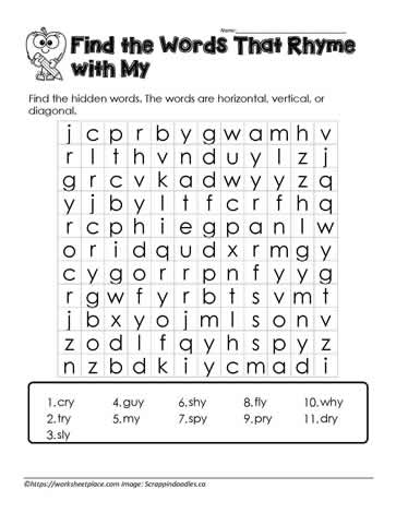 y Word Search