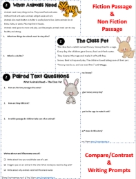 2nd Grade Paired Passages Worksheets