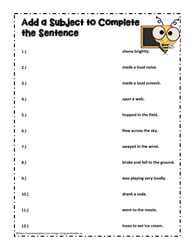 Subjects Sentence Activity
