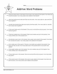 Addition Word Problems to 100-4