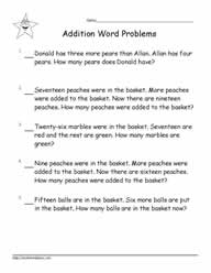 Addition Word Problems to 20-6