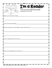 Worksheet for Before, During, After Reading
