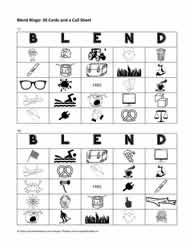 Consonant Blend Bingo Cards 17-18