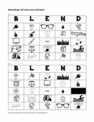Consonant Blend Bingo Cards 21-22