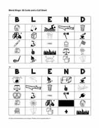 Consonant Blend Bingo Cards 27-28