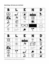 Consonant Blend Bingo Cards 29-30