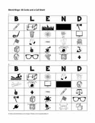 Consonant Blend Bingo Cards 7-8
