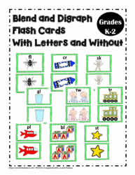 Blend and Digraphs Flash Cards