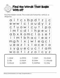 Wordsearch for cl