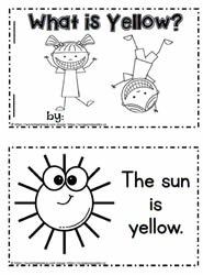 Color Word Yellow Booklet