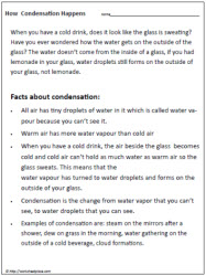 Condensation Facts