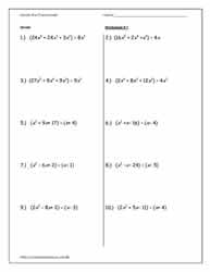 Divide Polynomials Worksheet-1