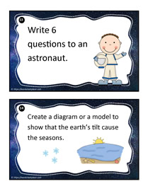 Earth and Space Task Cards 13-14