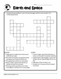 Earth and Space Crossword