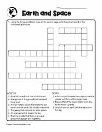 Earth and Space Crossword 2