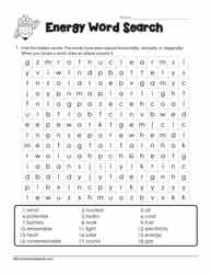 Energy Word Search