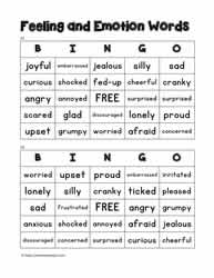 Feelings Bingo 23-24