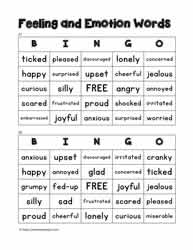 Feelings Bingo 27-28