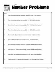 Fractional Number Problems