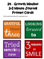 Growth Mindset Journal Prompts