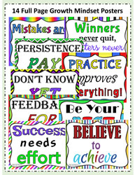Growth Mindset Statement Posters