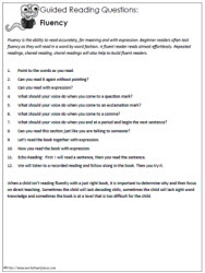 Guided Reading Questions - Fluency