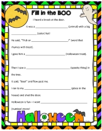 Halloween Mad Lib 2