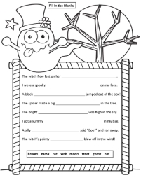 Halloween Fill in the Blanks