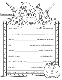 Halloween Fill in the Blanks