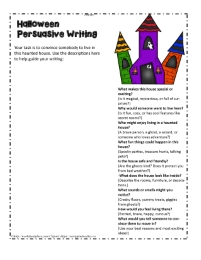 Halloween persuasive writing 2